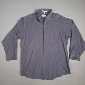 Etienne Aigner Mens XXL Dress Shirt Button Down Plaid Long Sleeve Casual Office